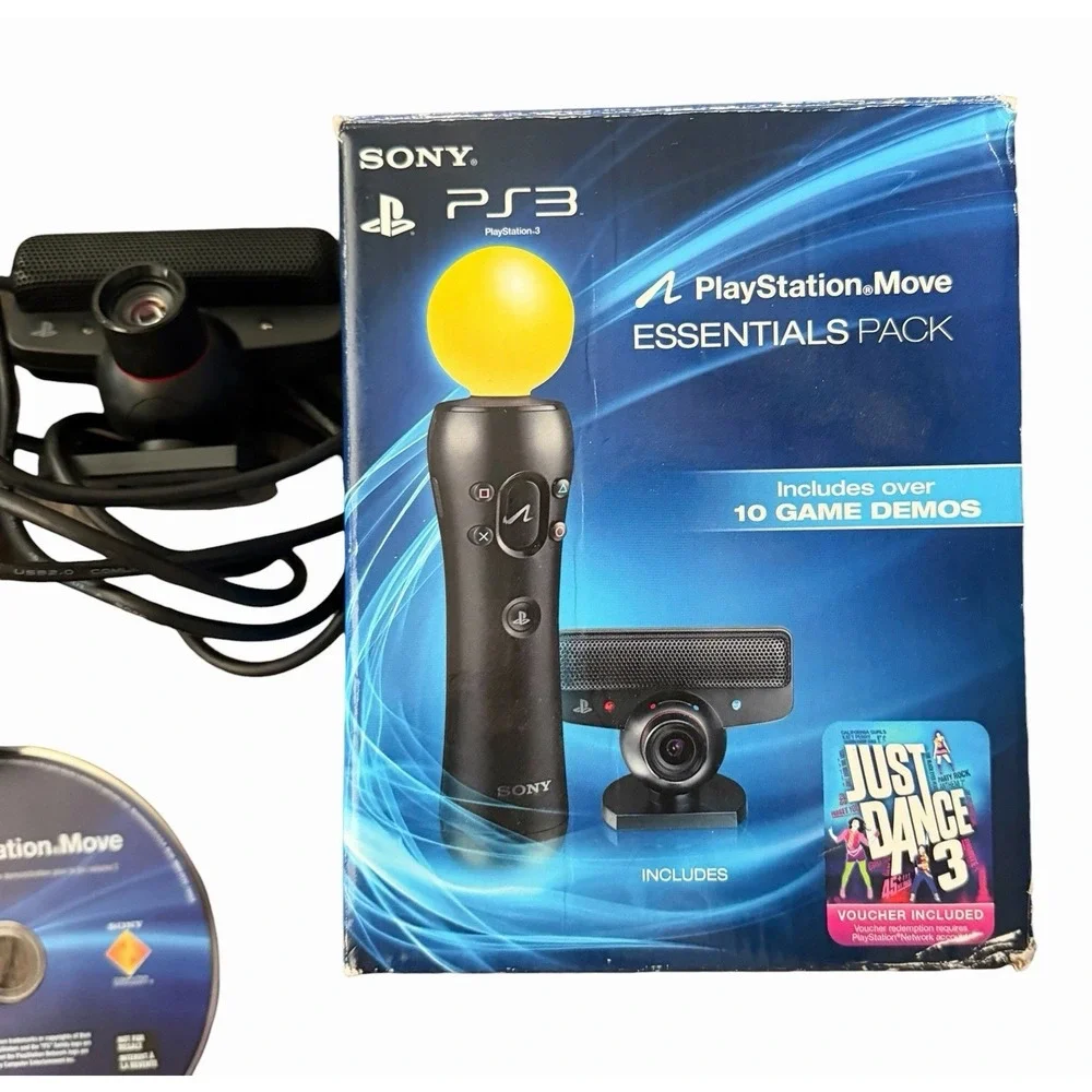 Sony Playstation‎ 3 PS3 Move Essentials Pack PS3 Camera Kit READ